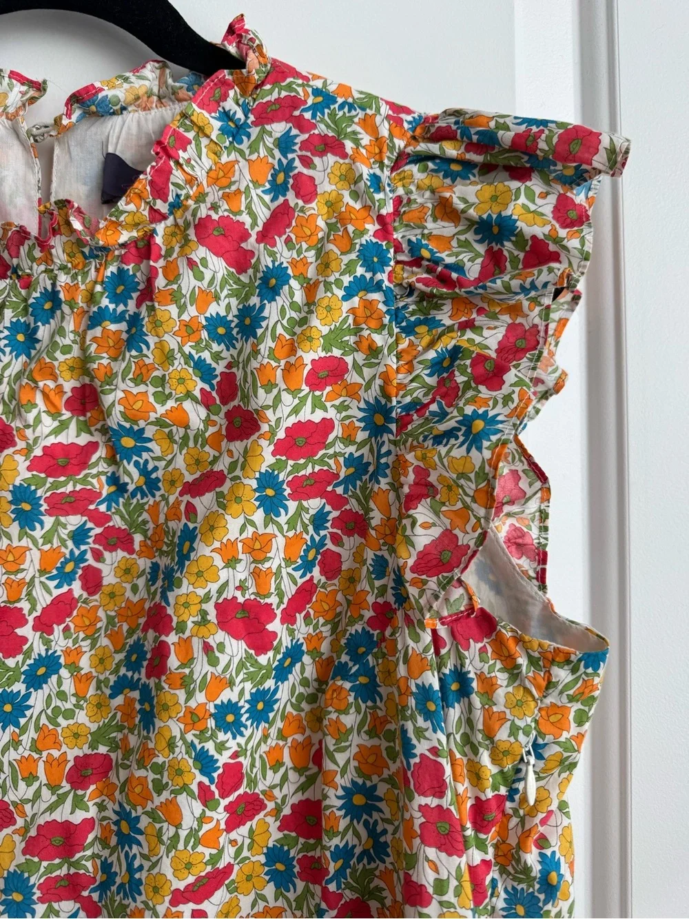 J.Crew x Liberty London Poppy & Daisy Tiered Floral Dress LT Tall